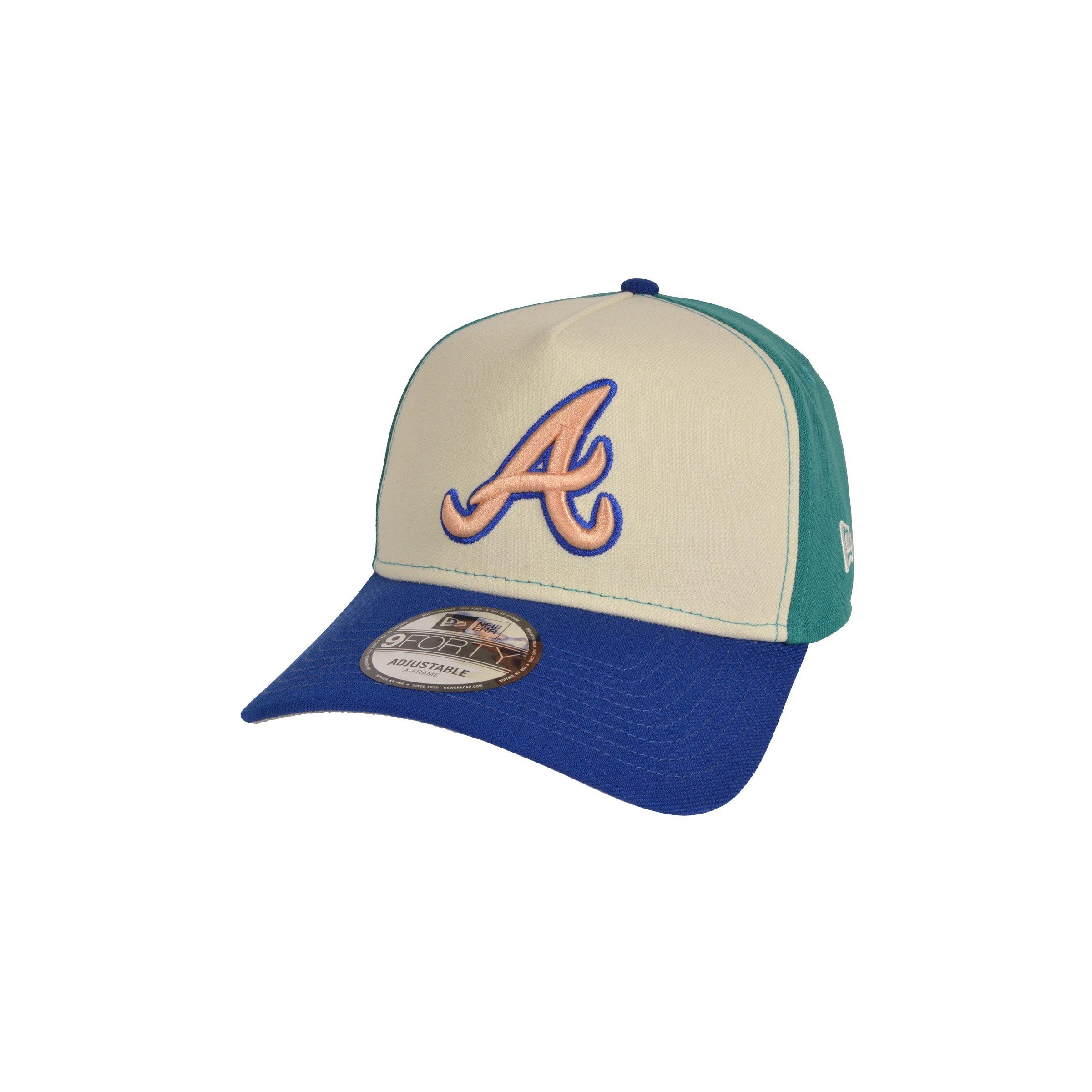 New Era Atlanta Braves 9FORTY Multicolor Snapback Hat - Green/Blue - GREEN/BLUE